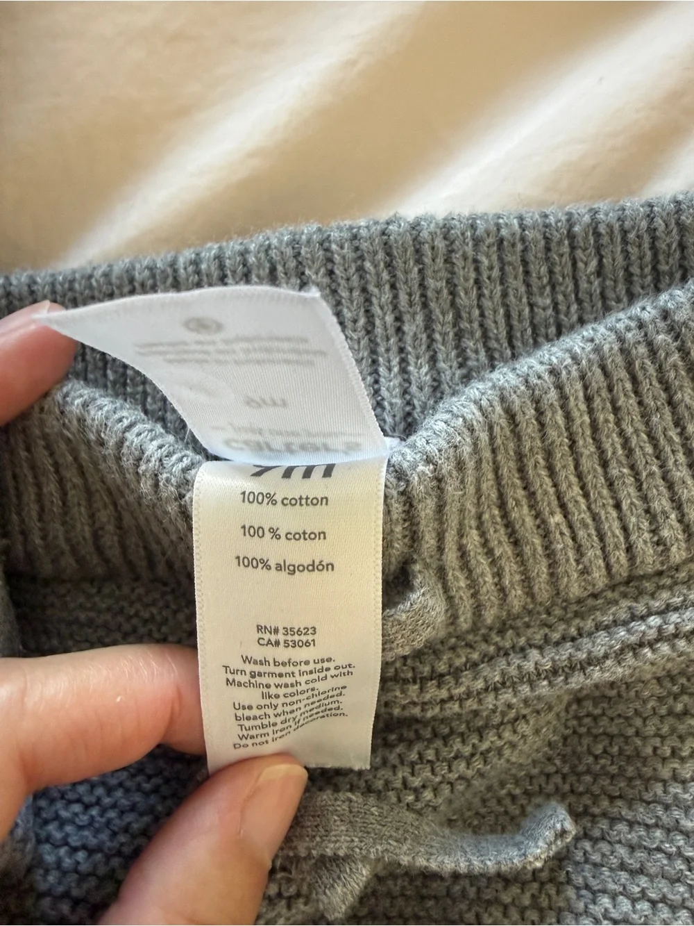 Carter’s Grey Bear Sweater Sweatpants Set 100% Cotton